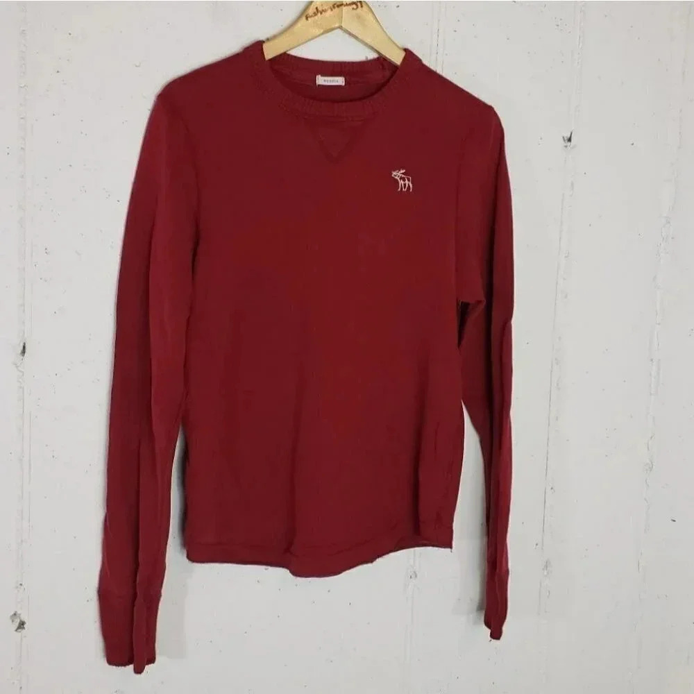 Abercrombie‎ & Fitch Muscle M Red long sleeve top